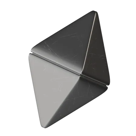 Pirámide de metal  3D Icon