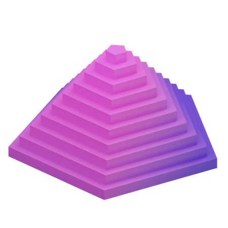 Pirámide pentagonal  3D Icon