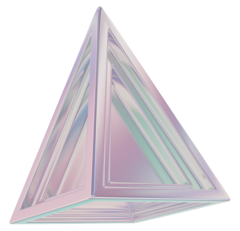 Pirâmide quadrada  3D Icon