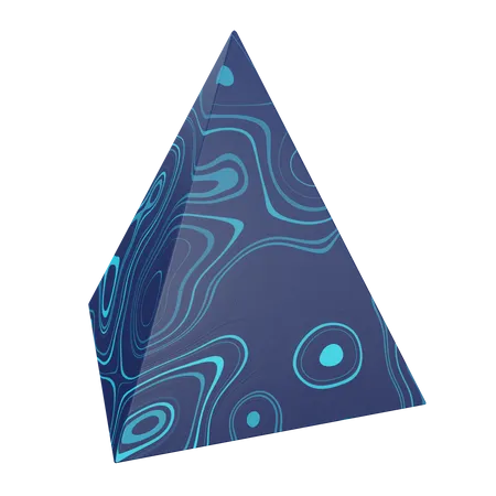 Pirâmide quadrada  3D Illustration
