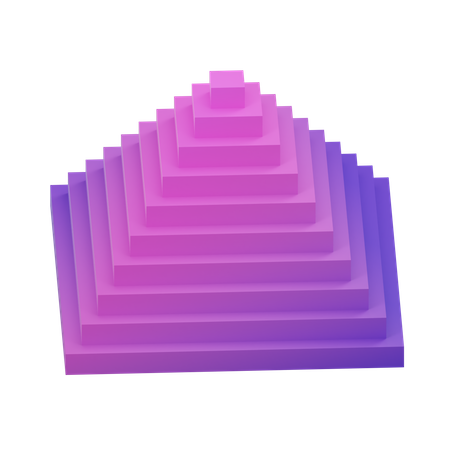 Pirámide rectangular  3D Icon