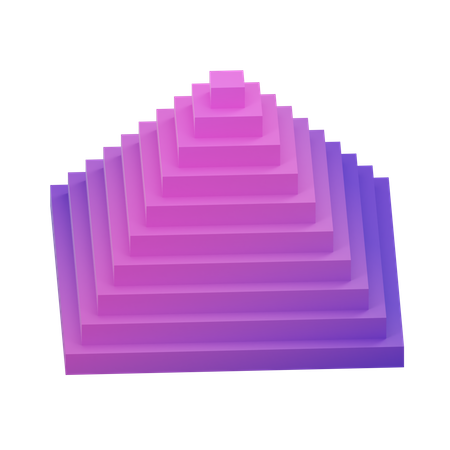 Pirâmide retangular  3D Icon