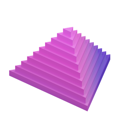Pirâmide triangular  3D Icon