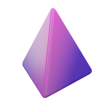 Pirâmide triangular  3D Icon