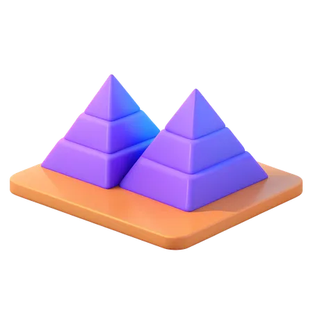 Pirámides de giza  3D Icon