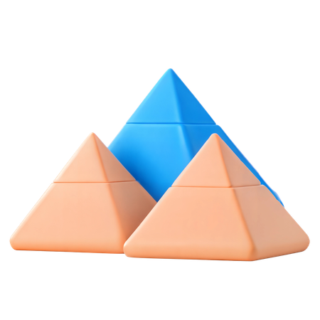 Pirámides de giza  3D Icon