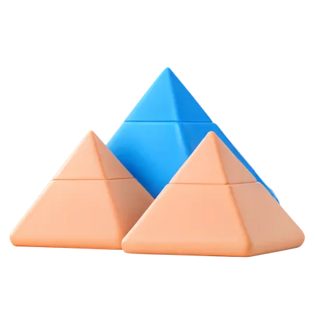 Pirámides de giza  3D Icon