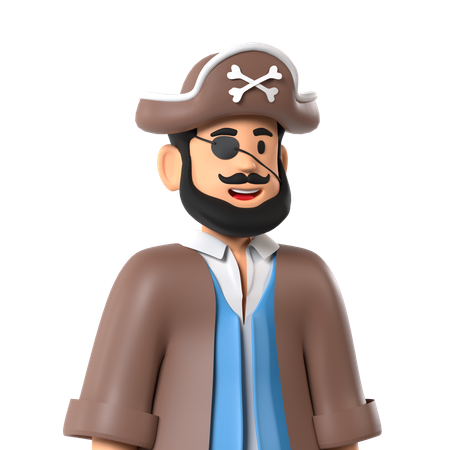 Pirata  3D Icon