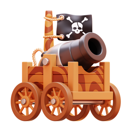 Cânone pirata  3D Icon