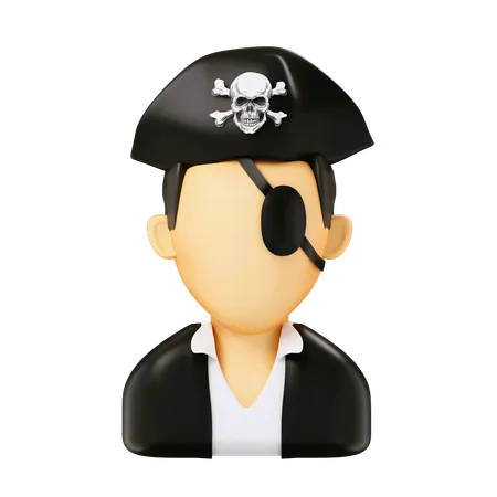 Pirata do mar  3D Icon