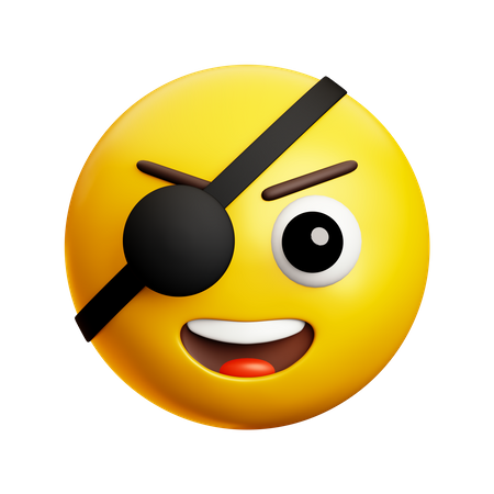 Pirata sonriente  3D Icon