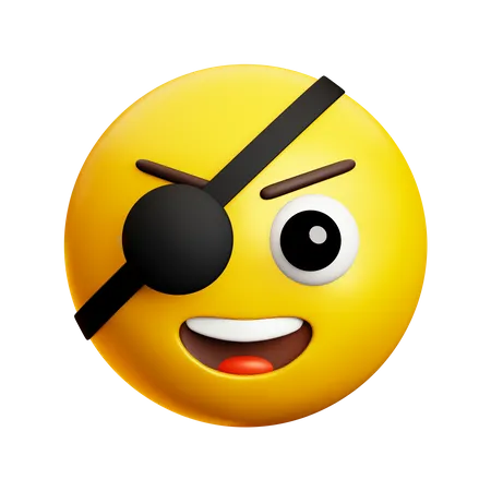 Pirata sonriente  3D Icon