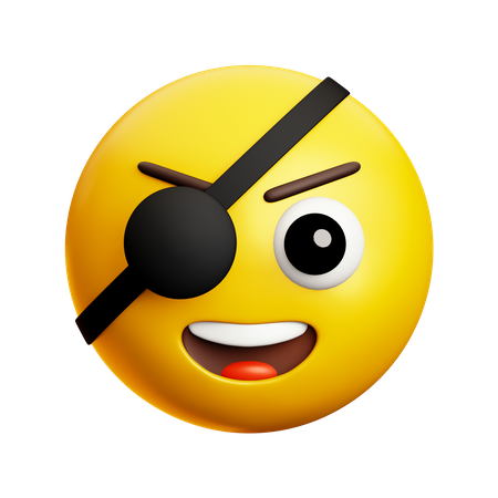 Pirata sorridente  3D Icon