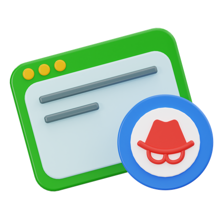 Piratage de sites Web  3D Icon