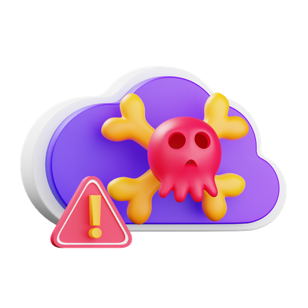 Piratage du cloud  3D Icon