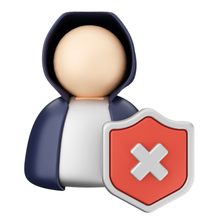 Protection de sécurité contre le piratage  3D Icon