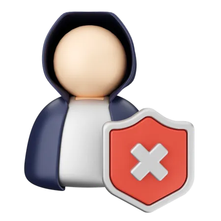 Protection de sécurité contre le piratage  3D Icon