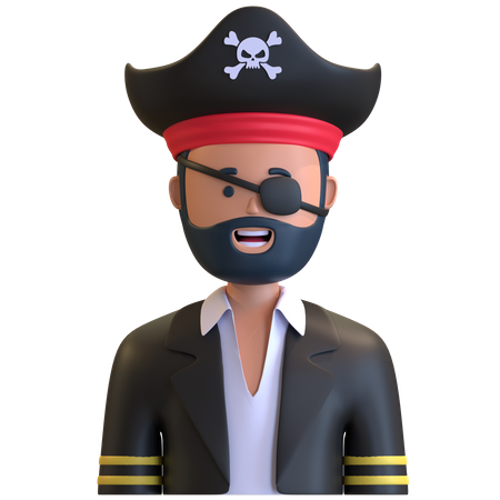 Piratas  3D Illustration