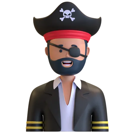 Piratas  3D Illustration