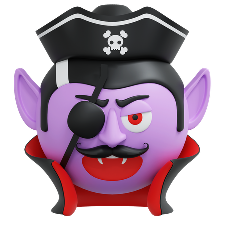 Piratas capitán vampiro  3D Icon