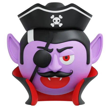 Piratas capitán vampiro  3D Icon