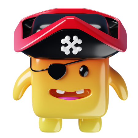 Piratas del cubo monstruo  3D Icon