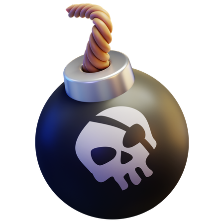 Pirate Bomb  3D Icon