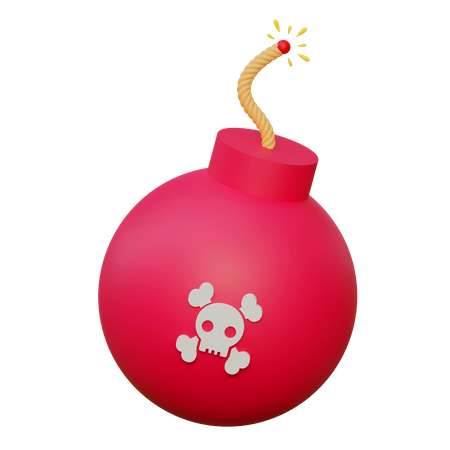 Pirate Bomb  3D Icon