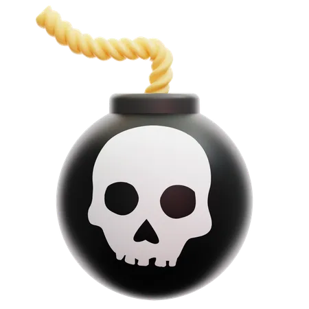 Pirate Bomb  3D Icon