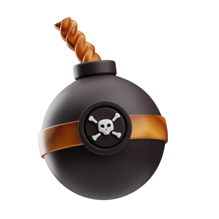 Pirate Bomb  3D Icon