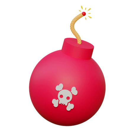 Pirate Bomb  3D Icon