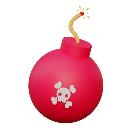 Pirate Bomb  3D Icon