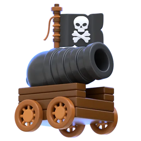 Pirate Cannon  3D Icon