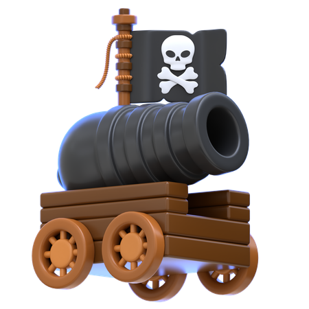 Pirate Cannon  3D Icon