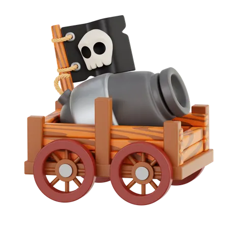 해적 캐논  3D Icon