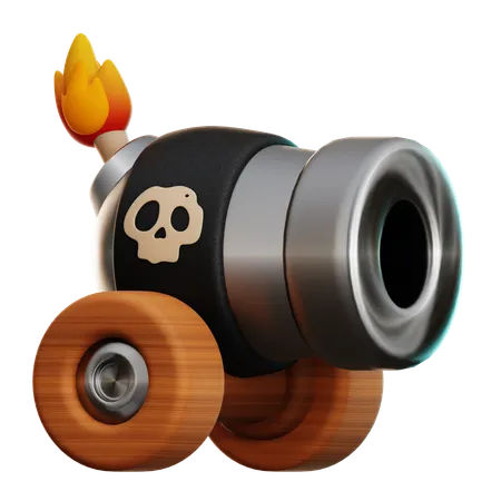 Pirate Canon  3D Icon