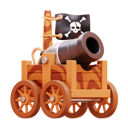 PIRATE CANON  3D Icon