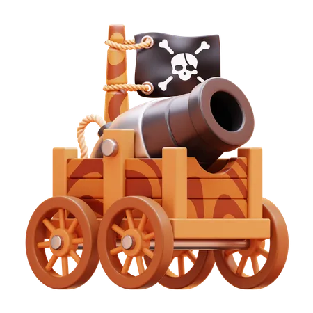 PIRATE CANON  3D Icon