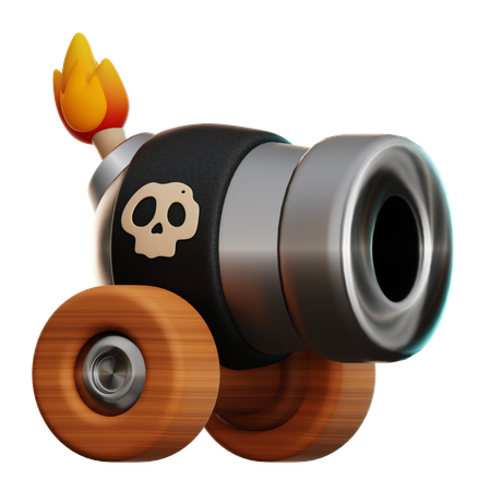 Pirate Canon  3D Icon