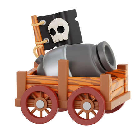 Pirate Canon  3D Icon