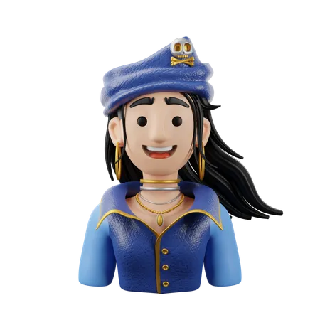 Pirate Female  3D Icon