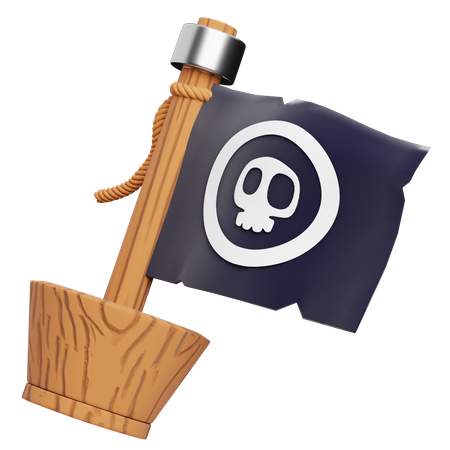 Pirate Flag  3D Icon