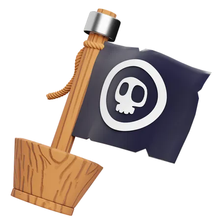 Pirate Flag  3D Icon