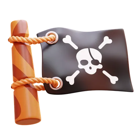 PIRATE FLAG  3D Icon