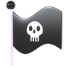 pirate emblem emoji 3d
