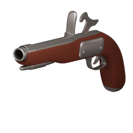 Pirate Flintlock Pistol  3D Icon