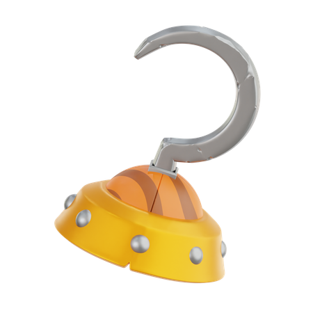 Pirate Hand Hook  3D Icon