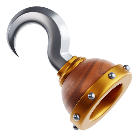 Pirate Hand Hook  3D Icon