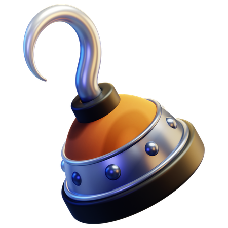Pirate Hand Hook  3D Icon