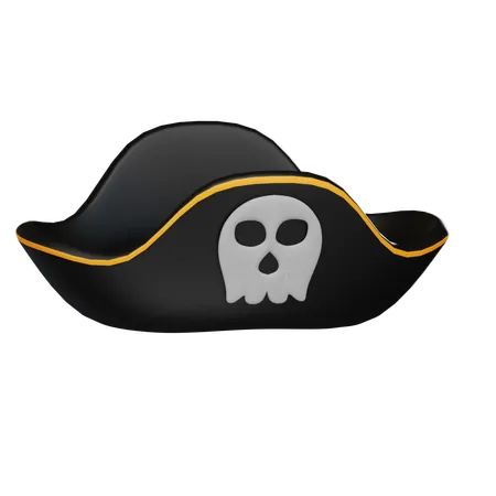 Pirate Black Hat 3D Icon